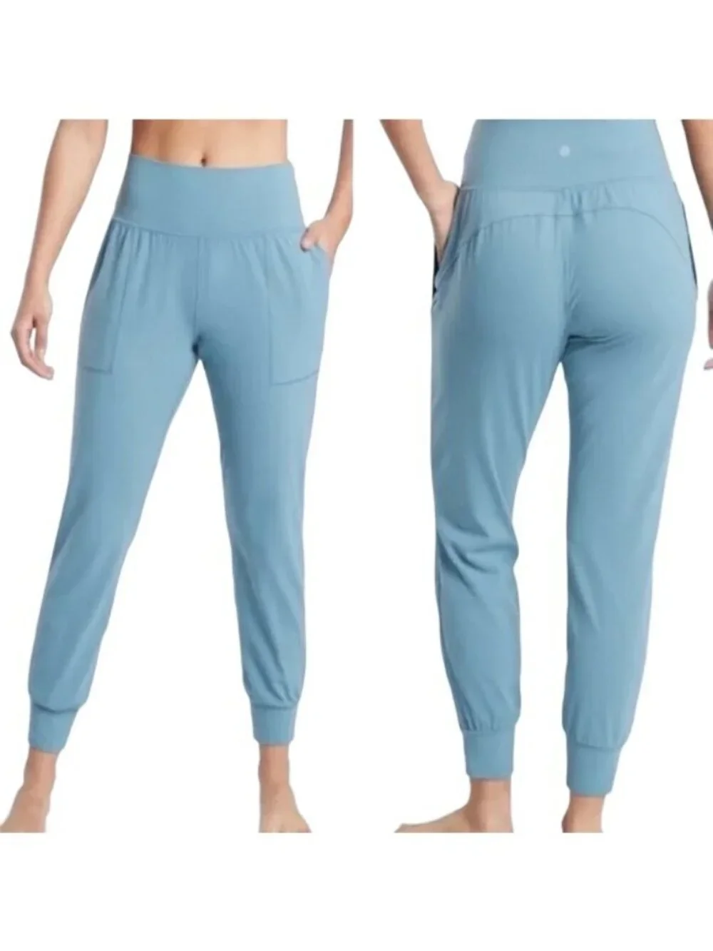 Athleta Womens Blue Salutation Powervita Jogger Pants Size XSmall